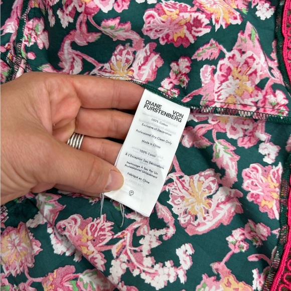 Diane von Furstenberg Floral Print Midi Length Dress Size S(6) - Picture 14 of 14